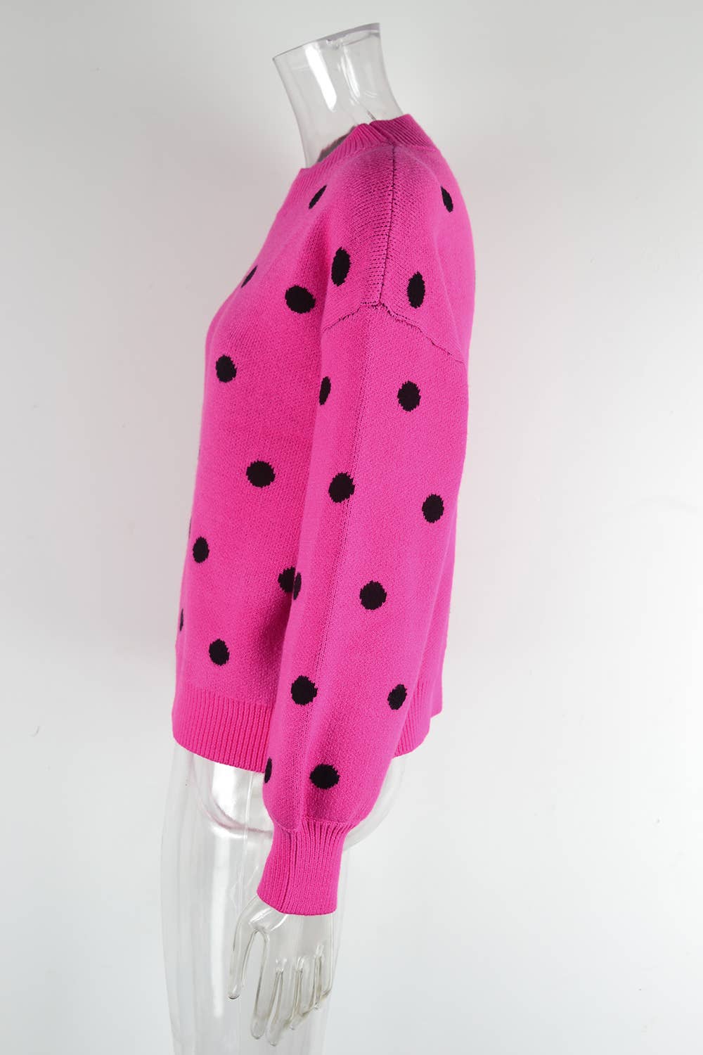 SWEATER KNIT SWEATER POLKA DOT PULLOVER SWEATER
