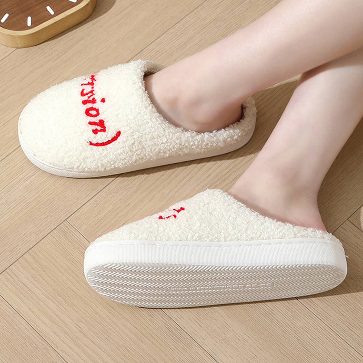 HOME WARM SOFT-SOLED COTTON SLIPPERS