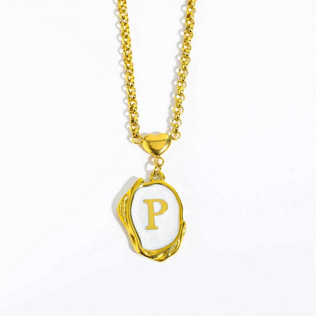 NEW 26 LETTERS OIL DROP THREE-DIMENSIONAL NECKLACE