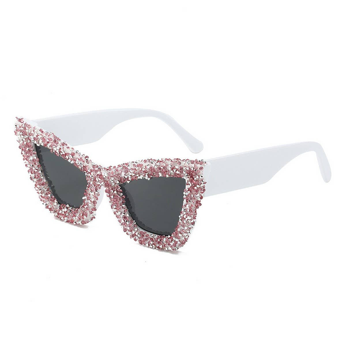 LARGE FRAME CAT-EYE DIAMOND SUNGLASSES_CWASG0860