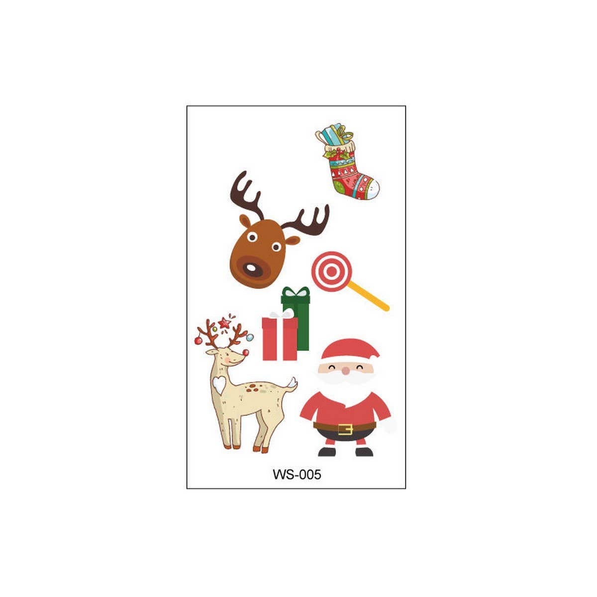 Christmas Candle Transfer Tattoos for Kids Party