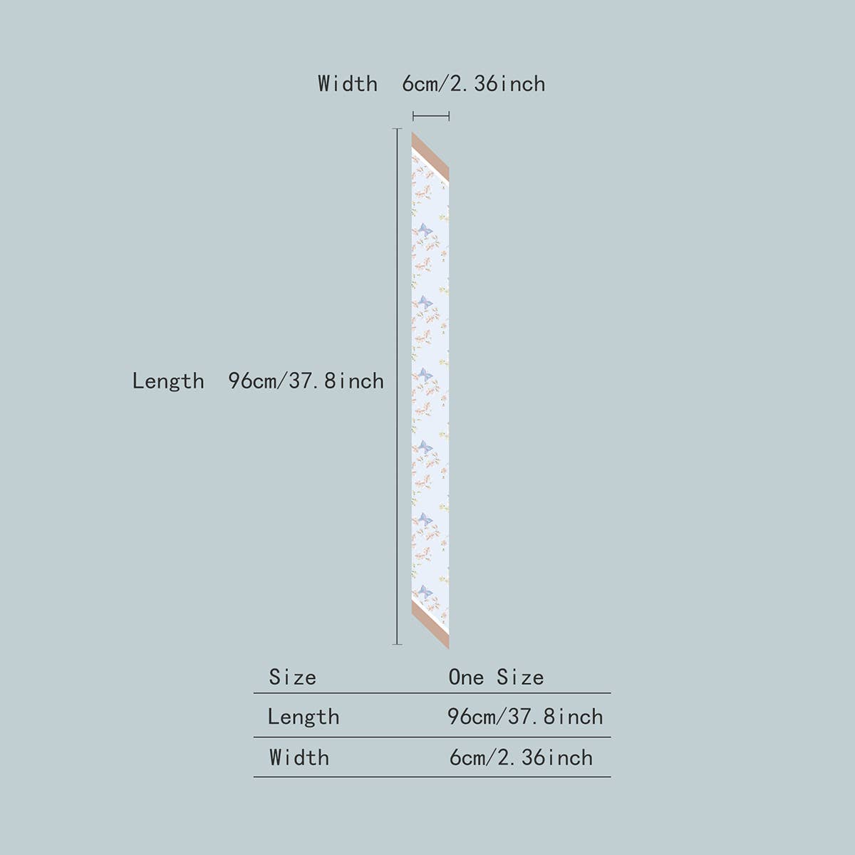 Long Boho Scarf - Hair Ribbon & Purse Strap