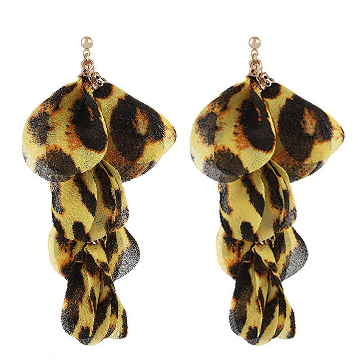 Handmade Leopard Tassel Earrings ? Bold Long Drops