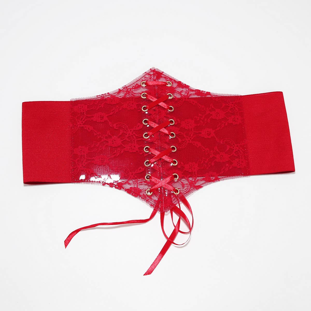 TRANSPARENT LACE ELASTIC BELT GIRDLE BELT_CWABE0271