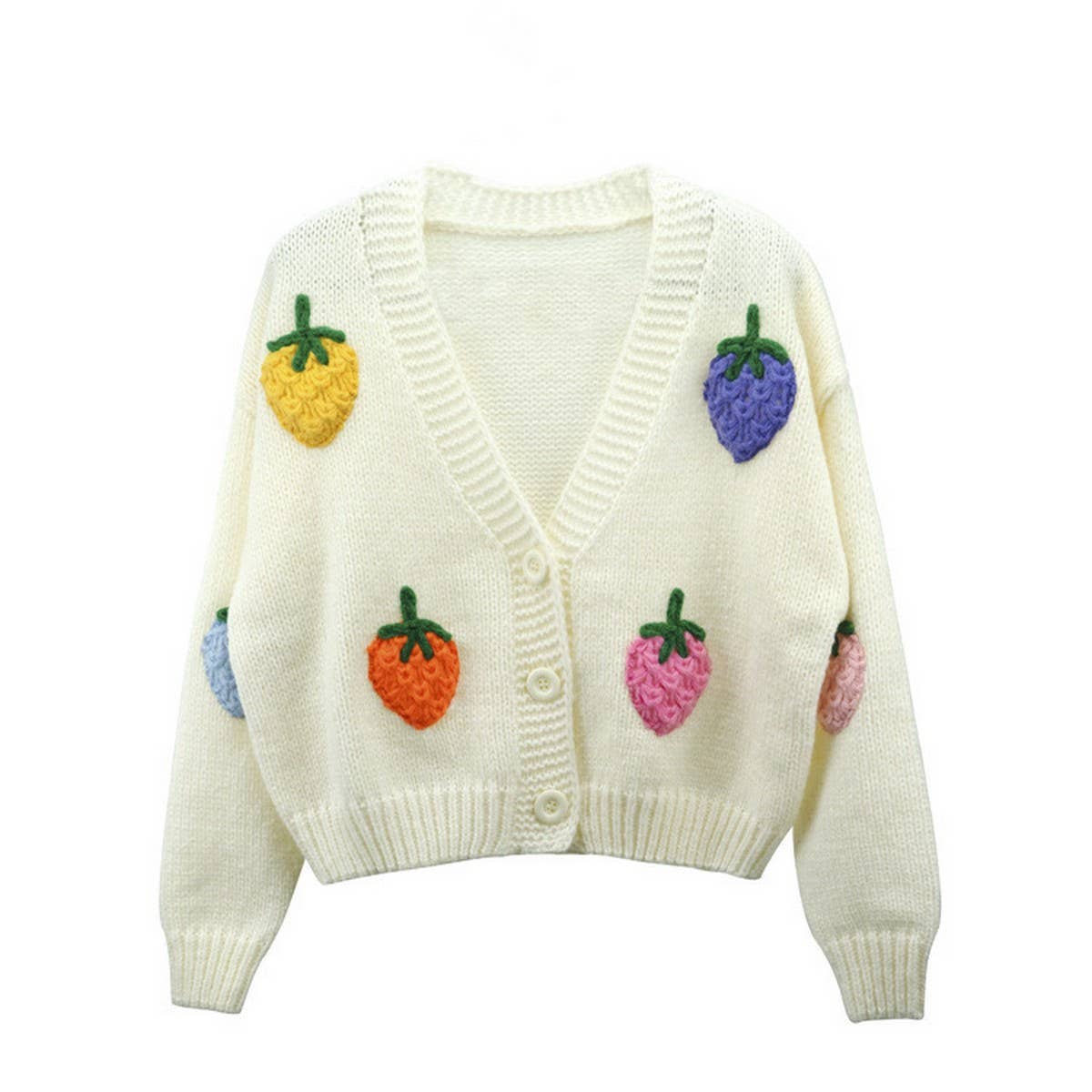 Women's Embroidered Knit Cardigan Jacket