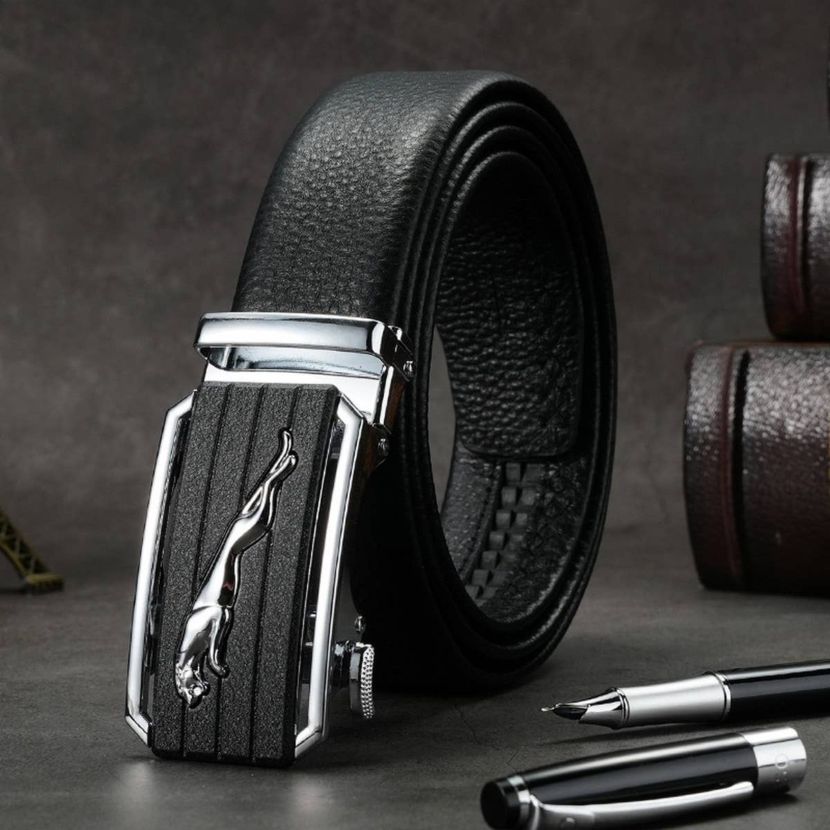 HIGH-END BUSINESS AUTOMATIC BUCKLE BELTS_CWABE0470