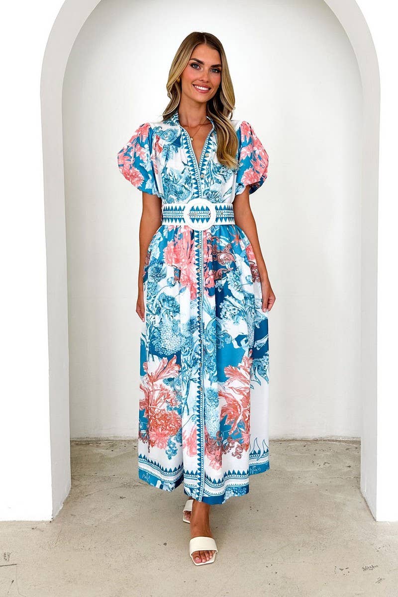 CWDMD6319_SUMMER FASHION CASUAL LACE-UP LONG DRESS