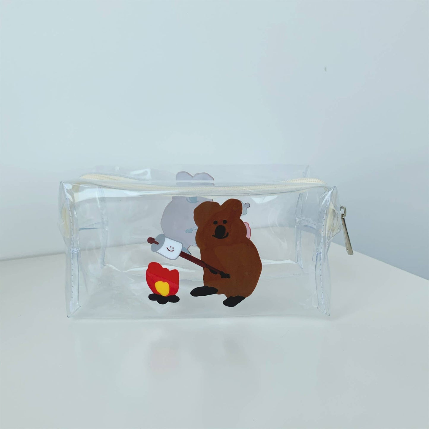 Transparent waterproof toiletry storage bag