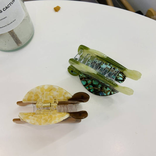 Ocean Series Turtle Hair Claw - Cute Shell Clip_CWASC1589