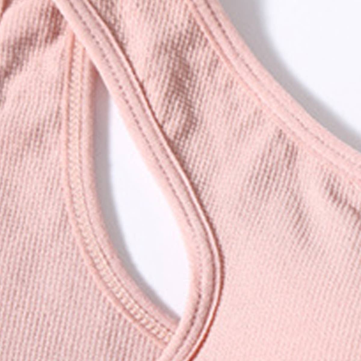CONTRAST COLOR WIRE-FREE RUNNING YOGA SPORTS BRA