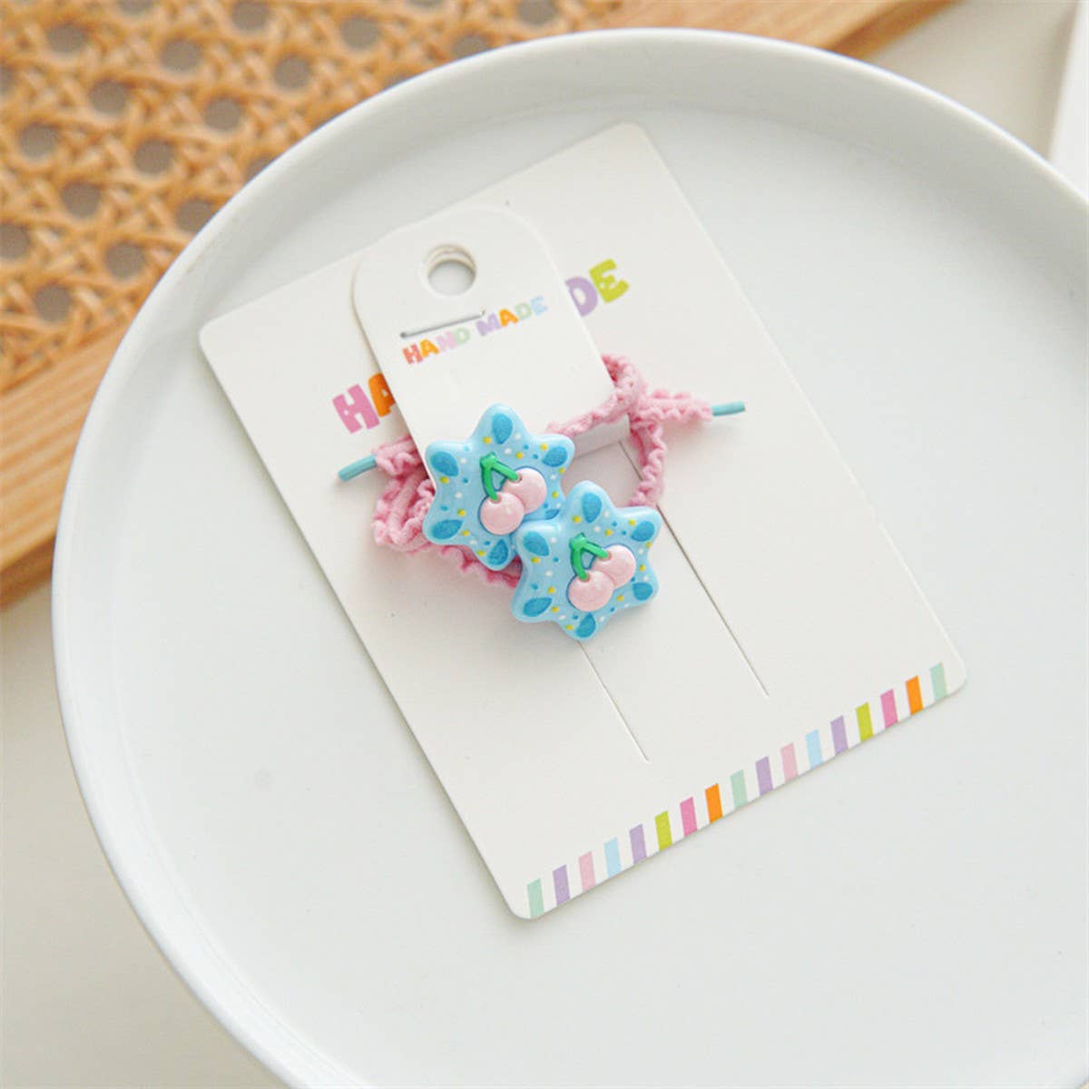 CANDY COLOR CUTE BOW CHILDREN'S HAIR TIES_CWAHA1118