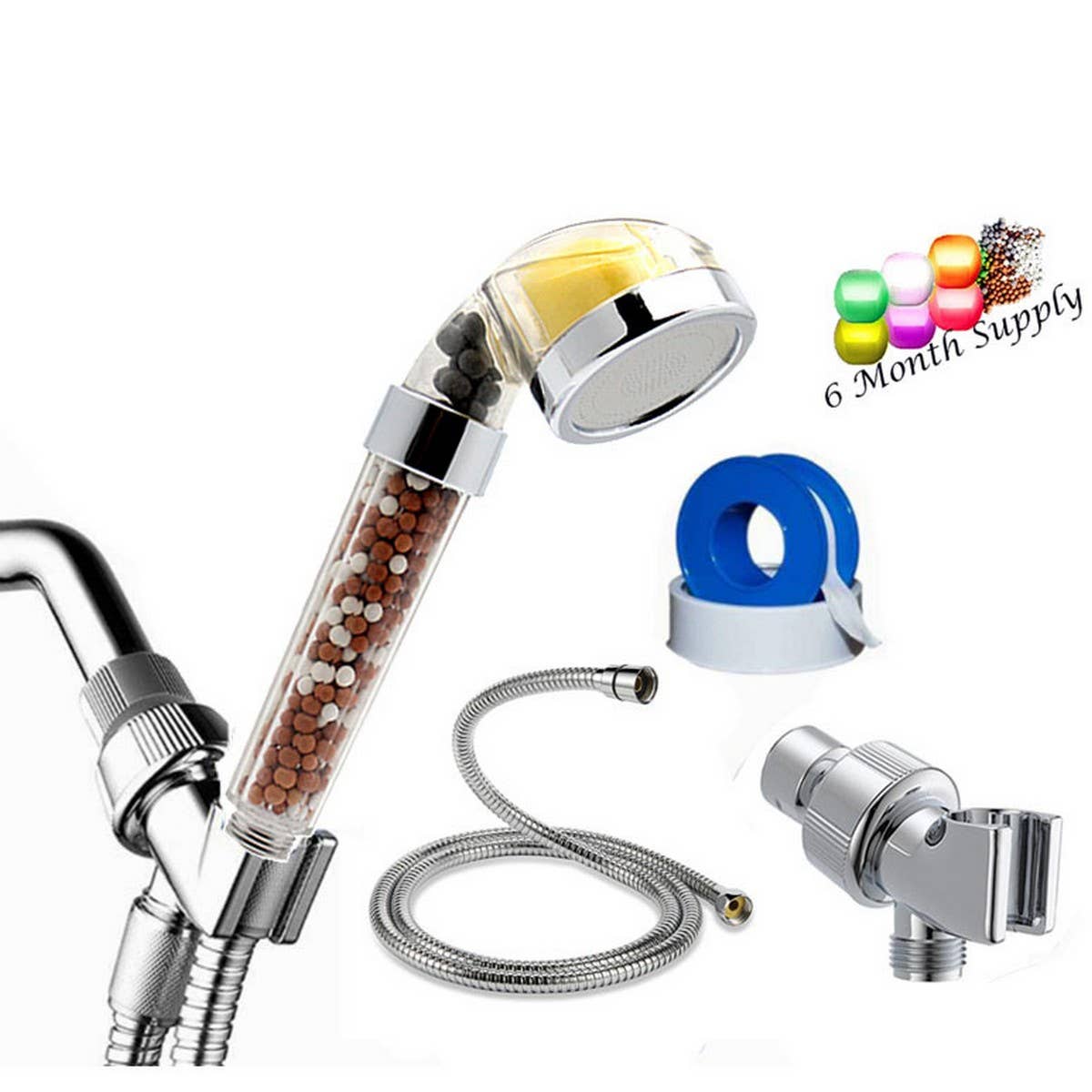 NEGATIVE ION SHOWER SET AMERICAN SHOWER ARM