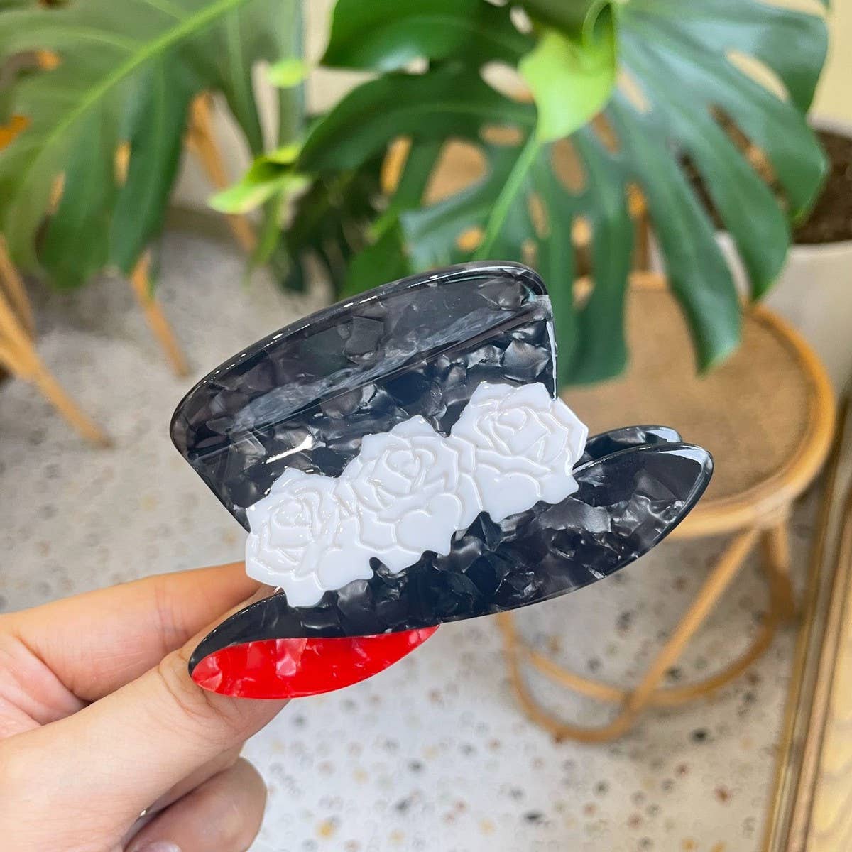 RETROFLOWER HAIR ACCESSORIES HAIR CLAW CLIP FLOWER