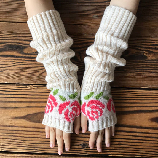 AUTUMN AND WINTER KNITTED JACQUARD GLOVES_CWMM1672