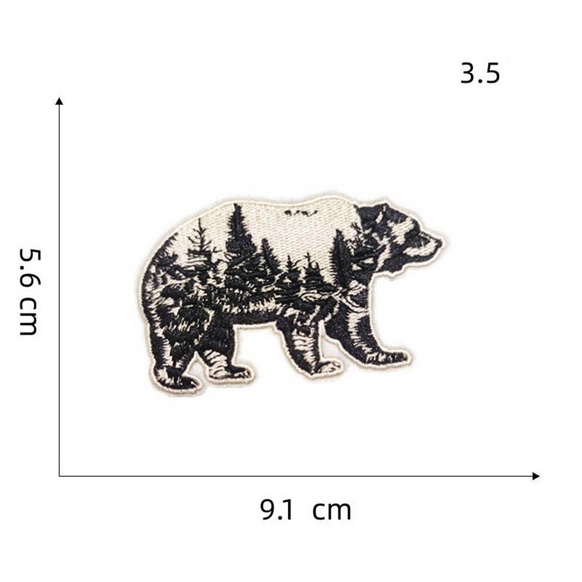 NEW OUTDOOR COLORFUL BEAR EMBROIDERED PATCH