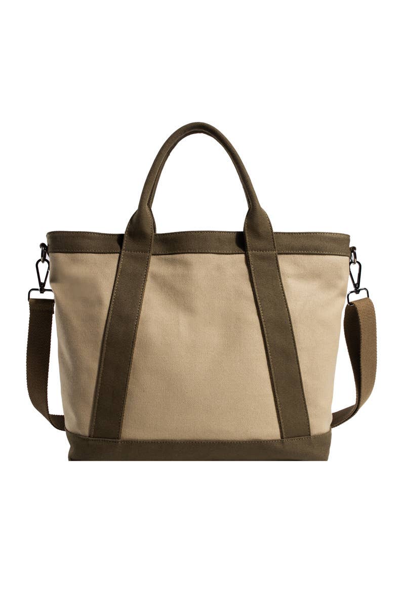 HANDLE LINE LARGE CROSS BODY CANVAS BAG_CUAB0104