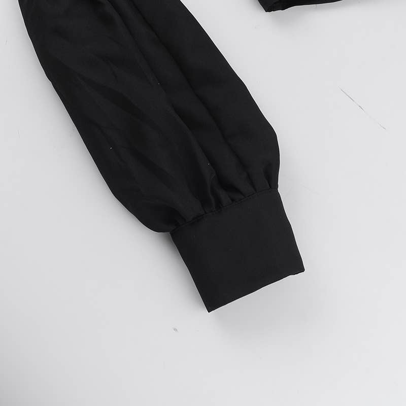 TEMPERAMENT CASUAL PLEATED SHIRT LONG SLEEVE