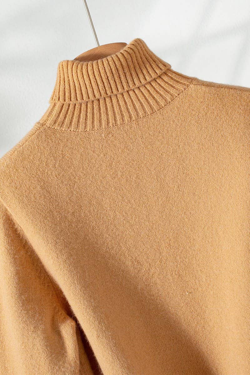 CWOSWL07446_LAPEL LACE PANELED BELTED KNITTED TOP