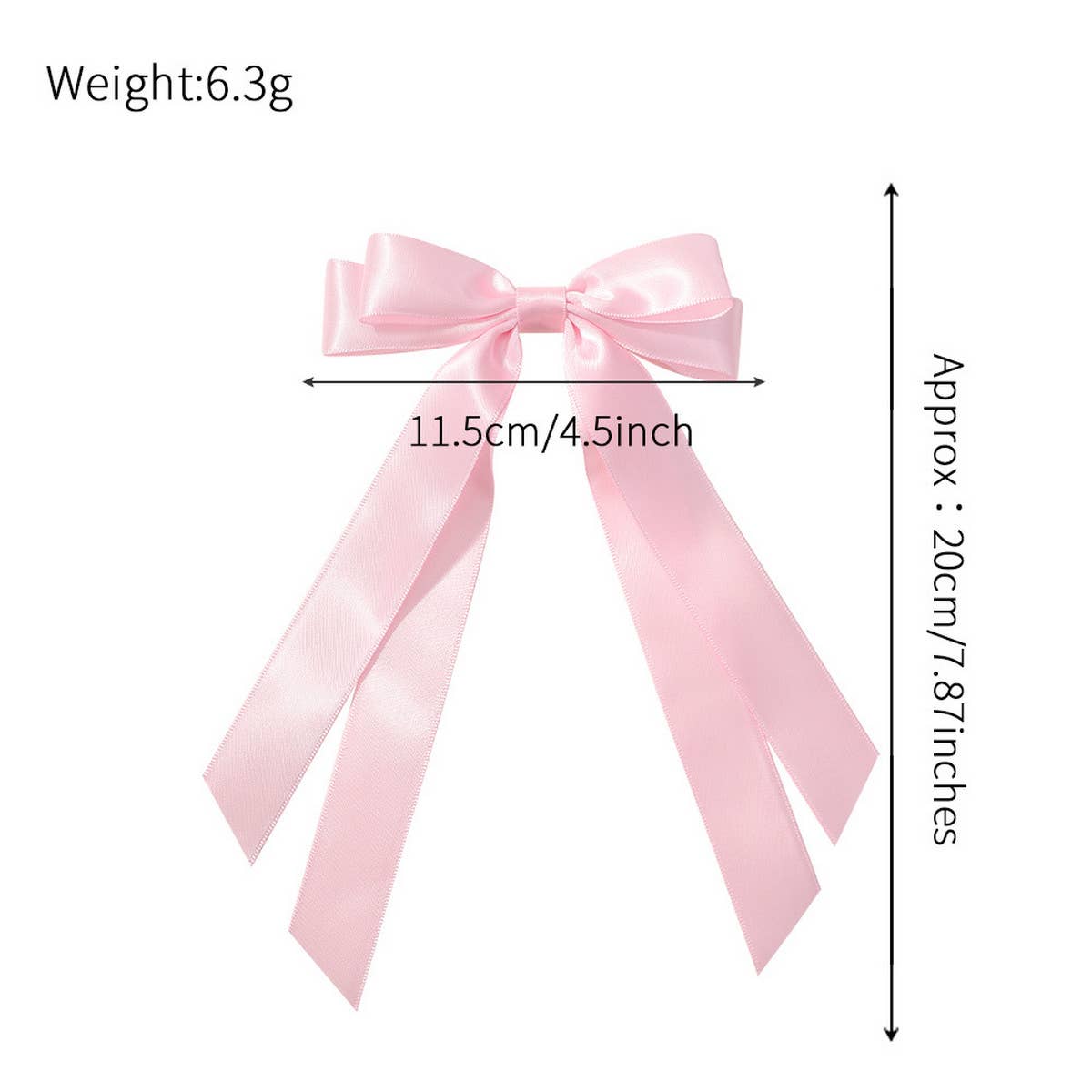 CHILDREN'S DOUBLE-LAYER RIBBON BOW HAIRPIN