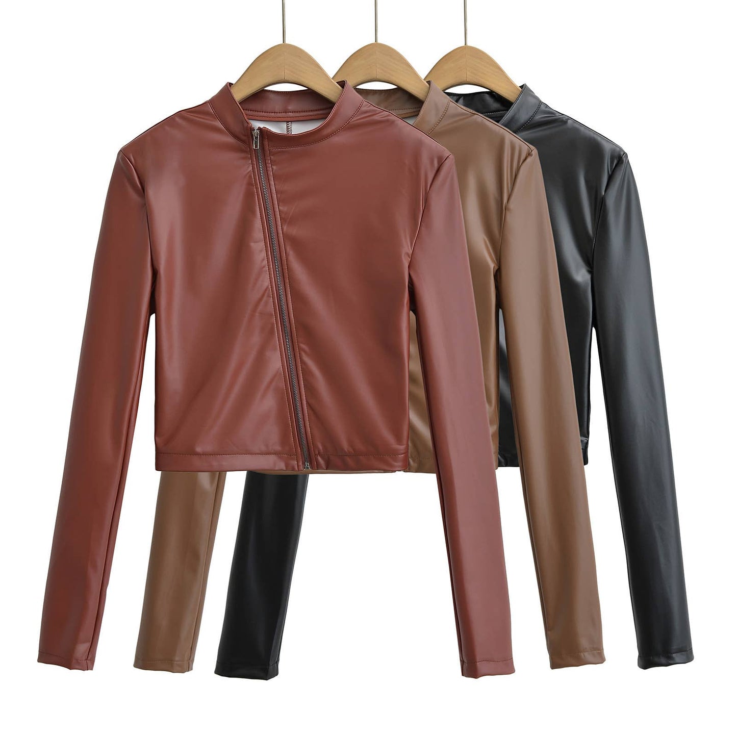 AMERICAN SPY STYLE STAND COLLAR SLIM-FIT JACKET