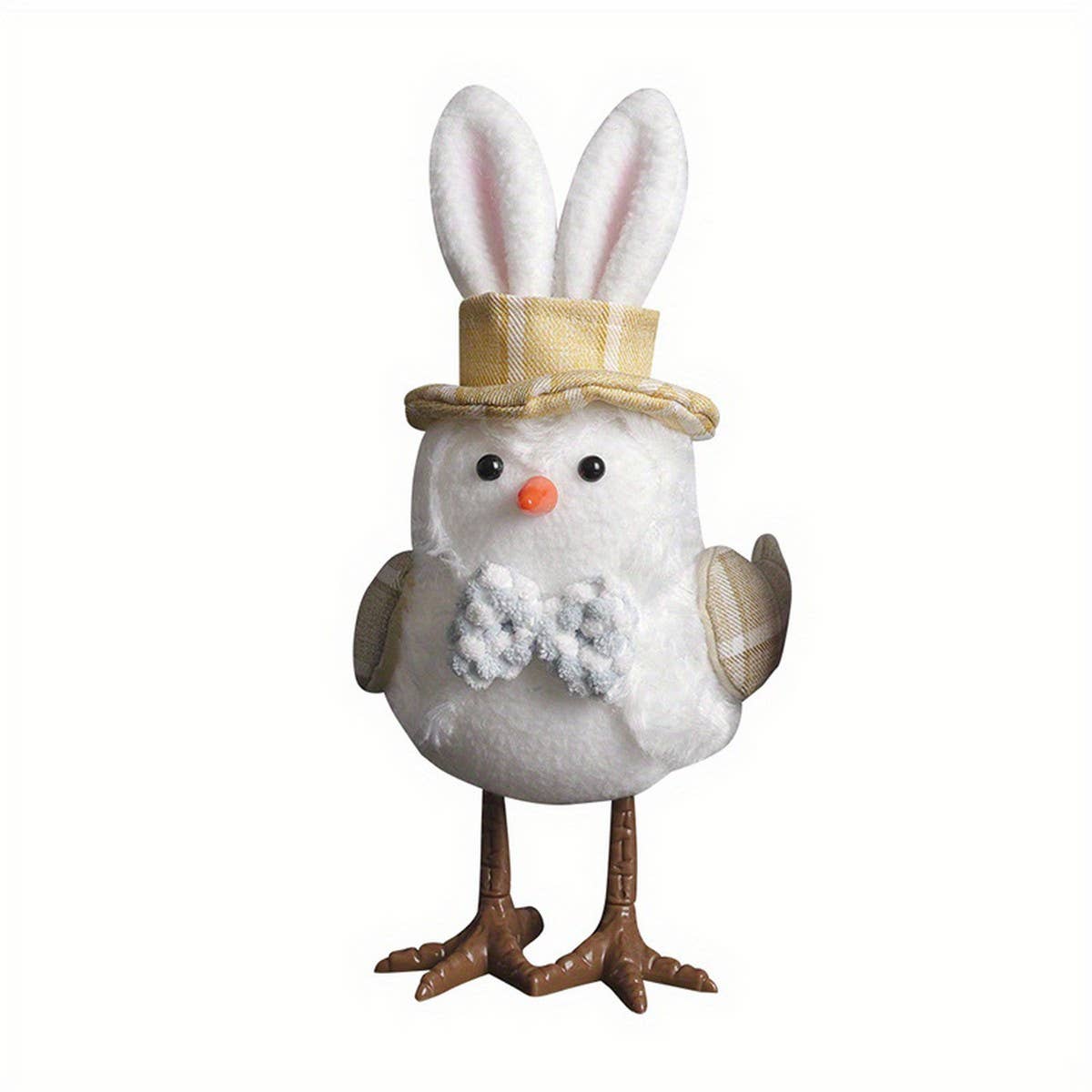 EASTER COUPLE LIGHTED YELLOW HOODED BIRD ORNAMENTS