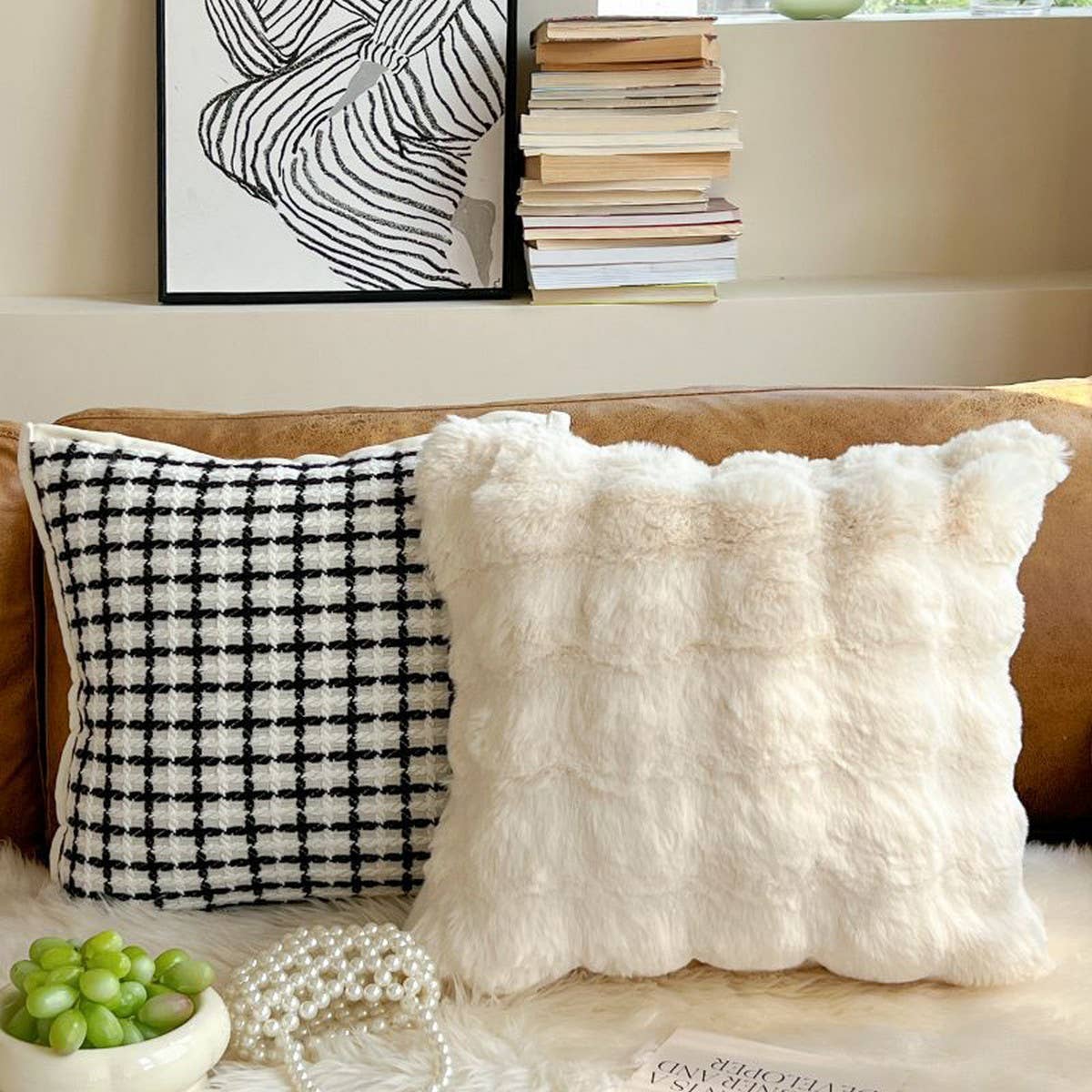 French Chic Throw Pillow Cover for Sofa or Bed