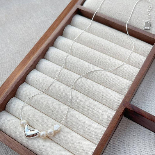 LIGHT LUXURY FRENCH HIGH END LOVE PEARL NECKLACE