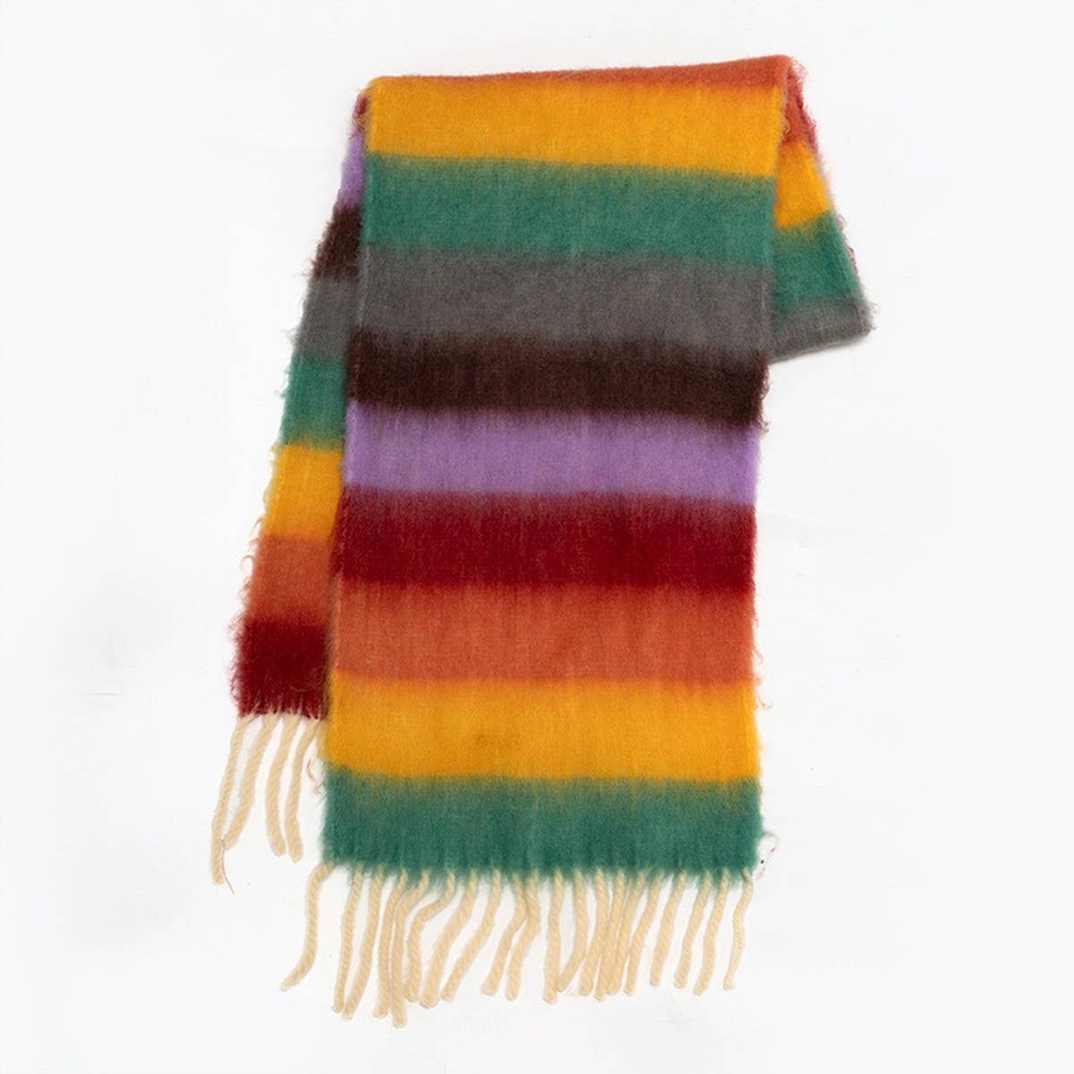 Color Stripe Scarf ? Soft Winter Wrap for Couples