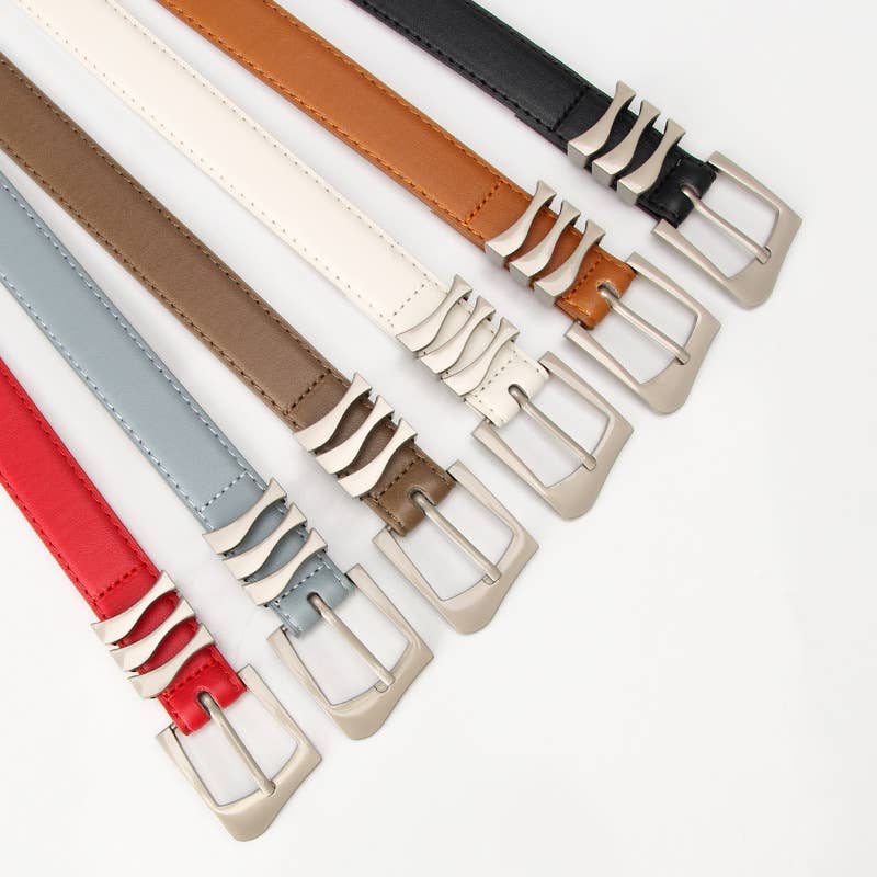 Fashionable retro simple high-end women's belt