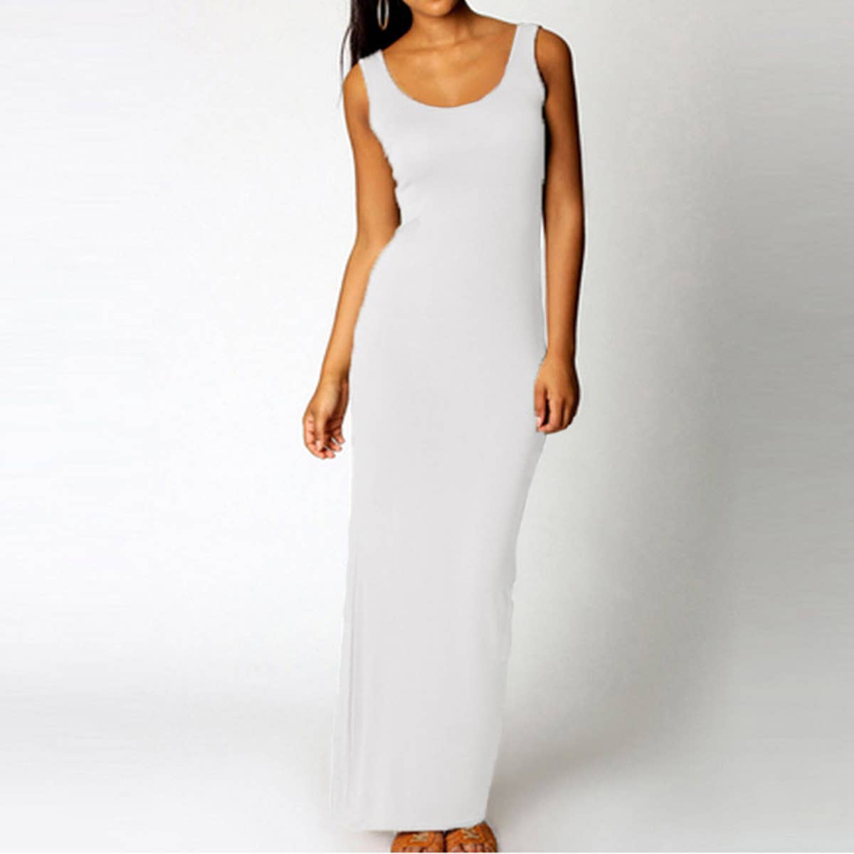 Sexy tank top Long skirt sleeveless slim dress