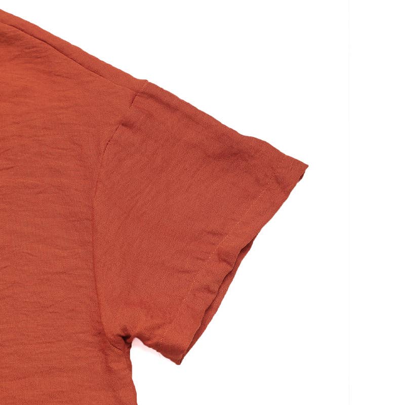 Trendy Tie-Front Shirt and Shorts Two-Piece Set