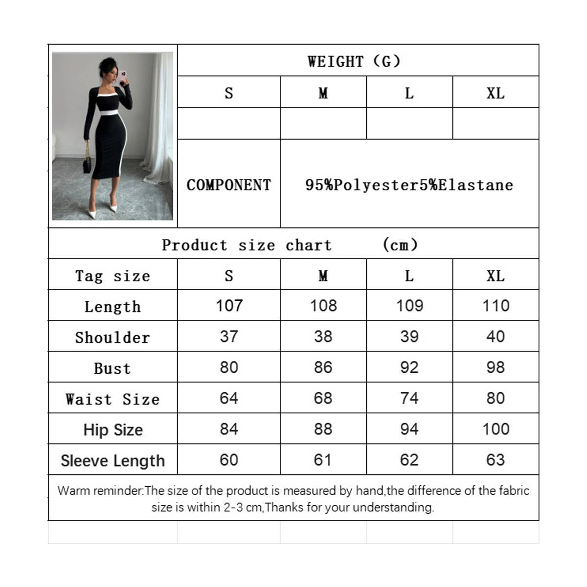 PATCHWORK COLOR CONTRAST MEDIUM LENGTH DRESS