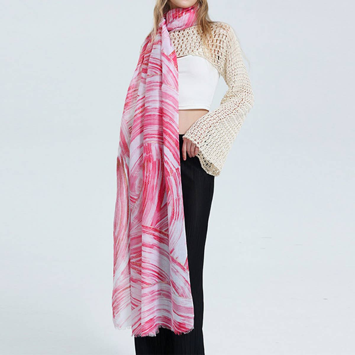 SUMMER BEACH VACATION SUN PROTECTION SCARF SHAWL_CWASC0684