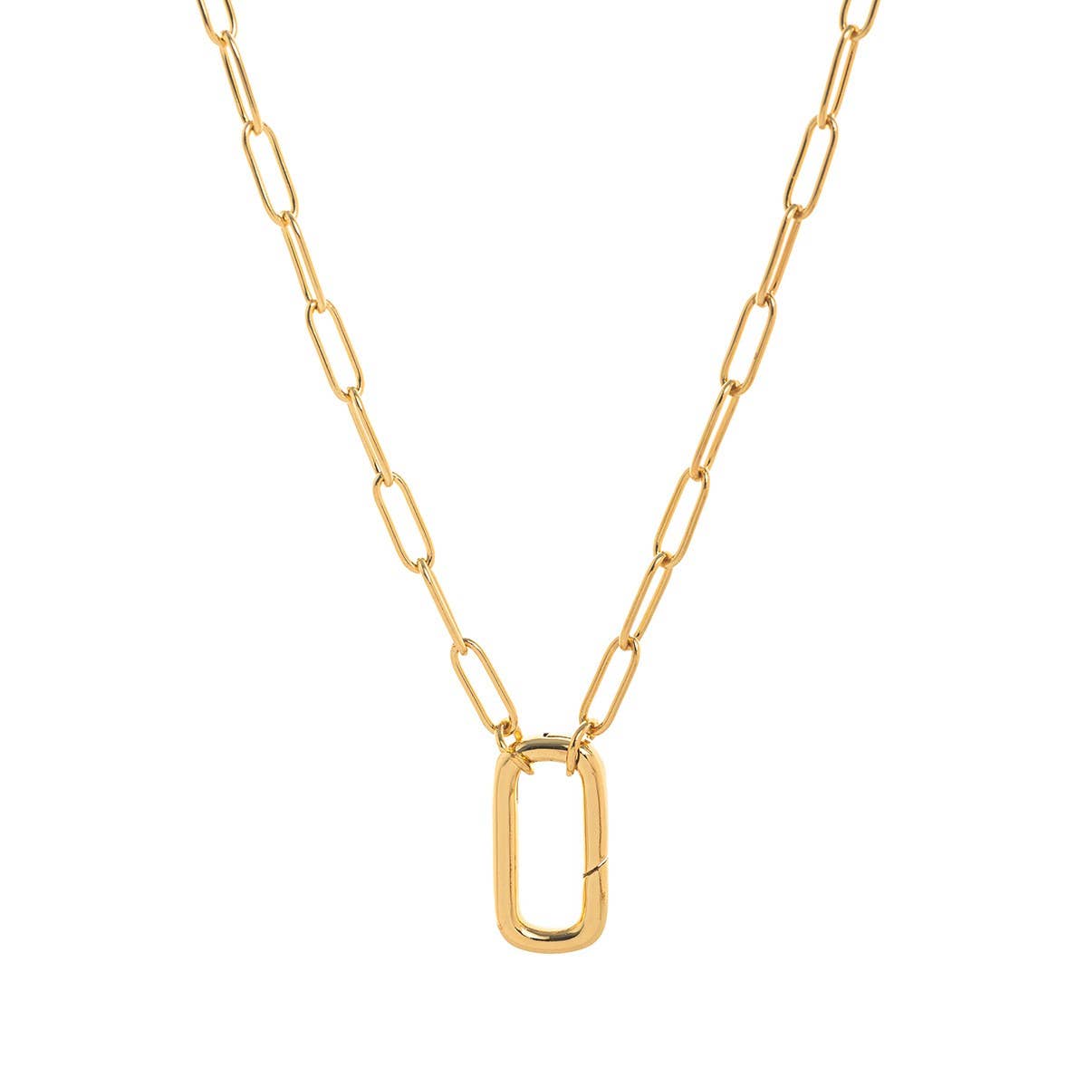 LOOSE RING HEART ROUND PENDANT NECKLACE