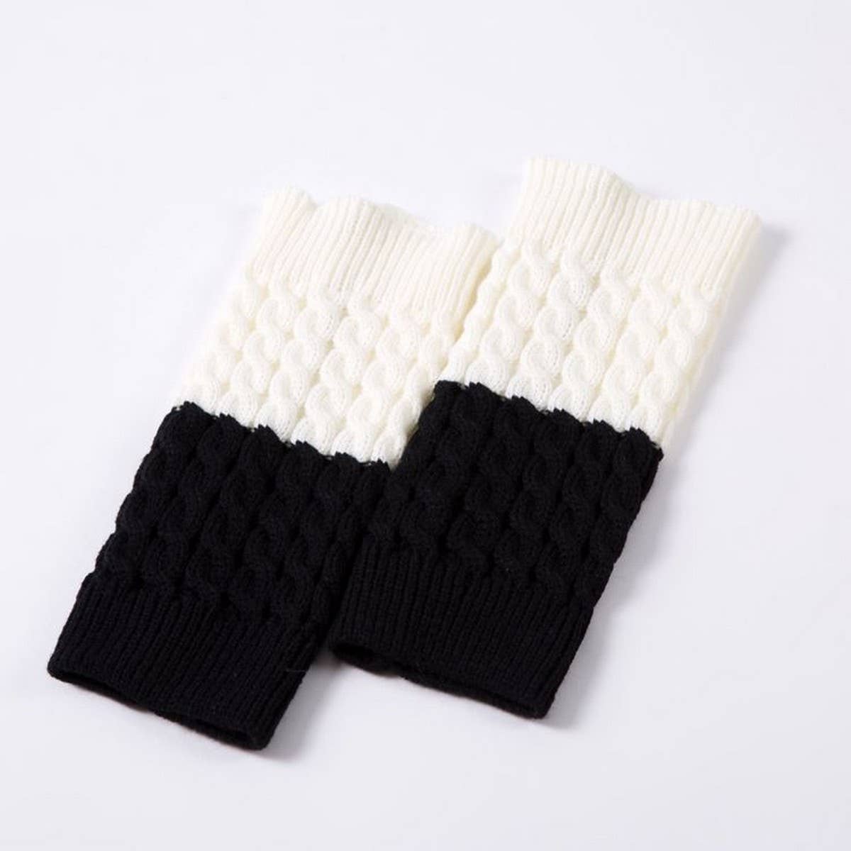 DOUBLE CONTRAST COLOR TWO-COLOR FOOT WARMER SOCKS