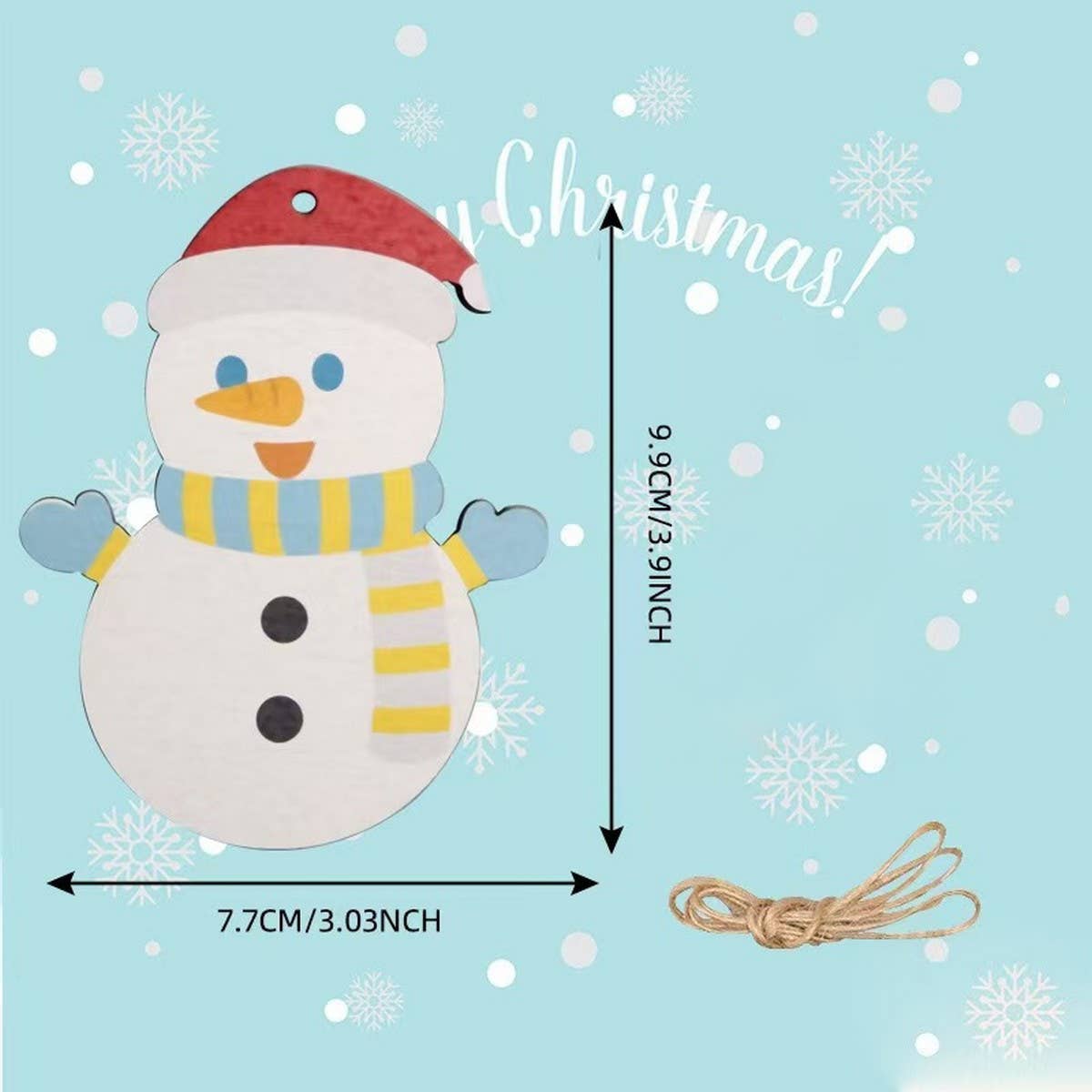 CWMM9156_WOODEN CHRISTMAS CARVING CREATIVE ORNAMENTS