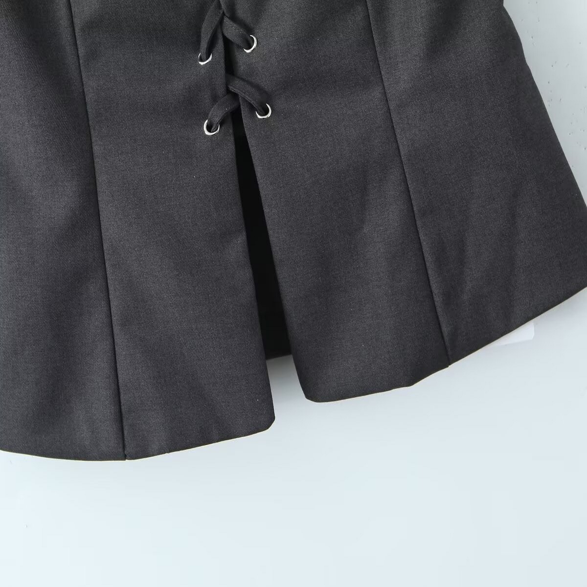 Stylish Tie Strap Vest ??Casual French Look_CWTHT0242