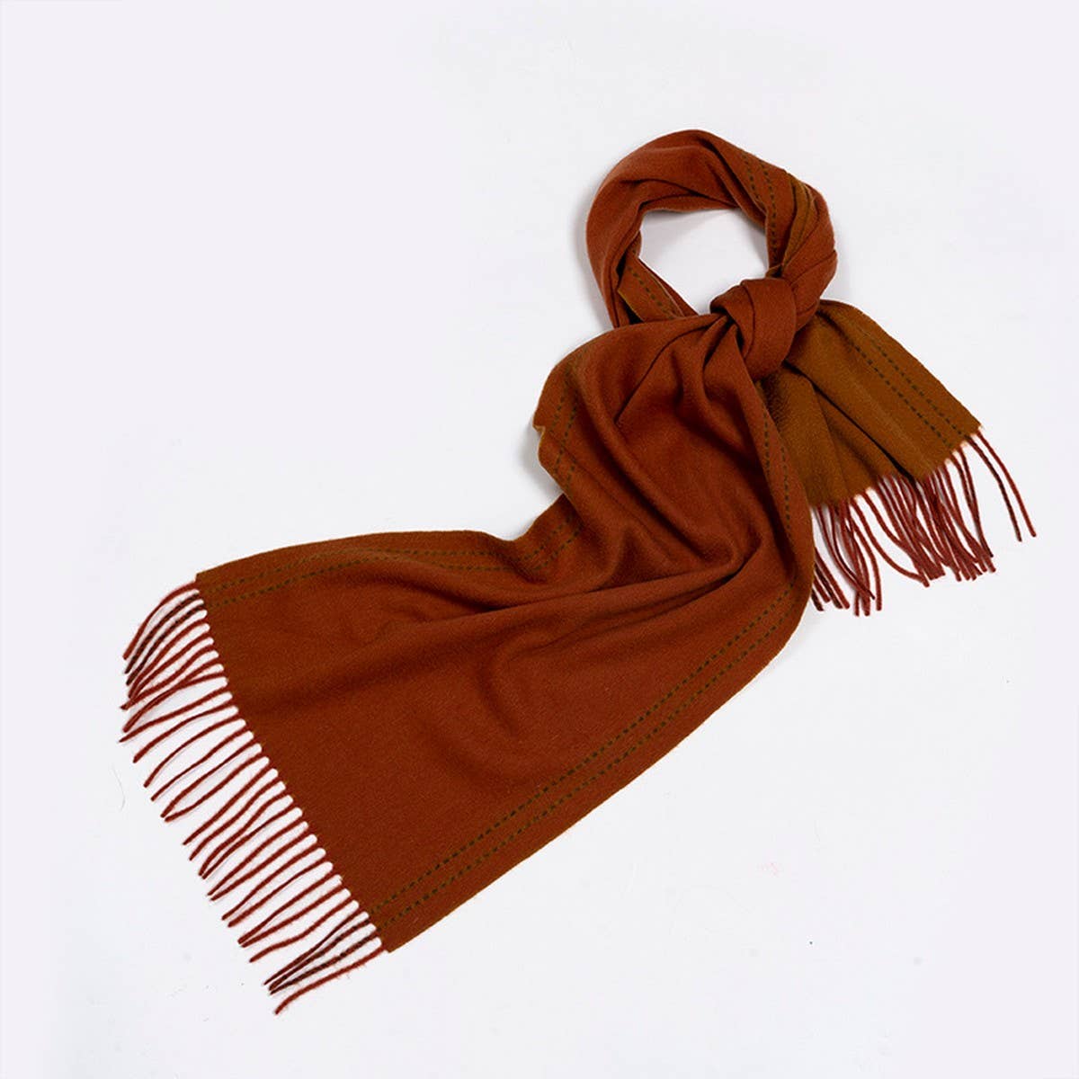 100% Wool Double-Sided Scarf - Warm Unisex Shawl_CWASC2306