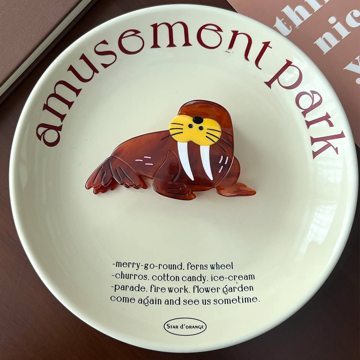 Ocean Series Hair Claw, Dolphin Shark Seal Clip_CWAHA5759