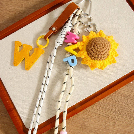 Handmade Sunflower Keychain with W & MVP Tags