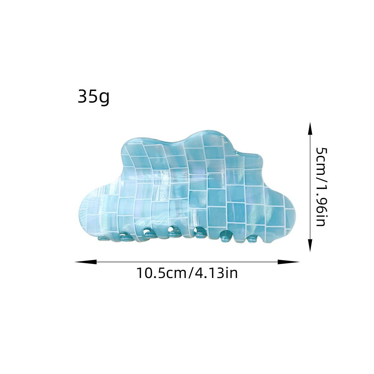 Colorful PVC Cloud Hair Claw ? Chic & Versatile