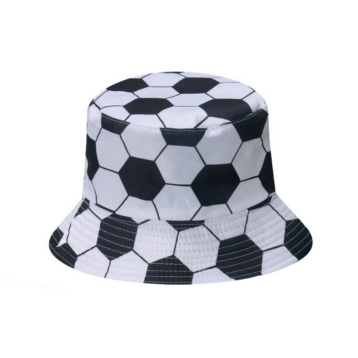 CASUAL DOUBLE-SIDED FOOTBALL PRINT BUCKET HAT_CWAH1560