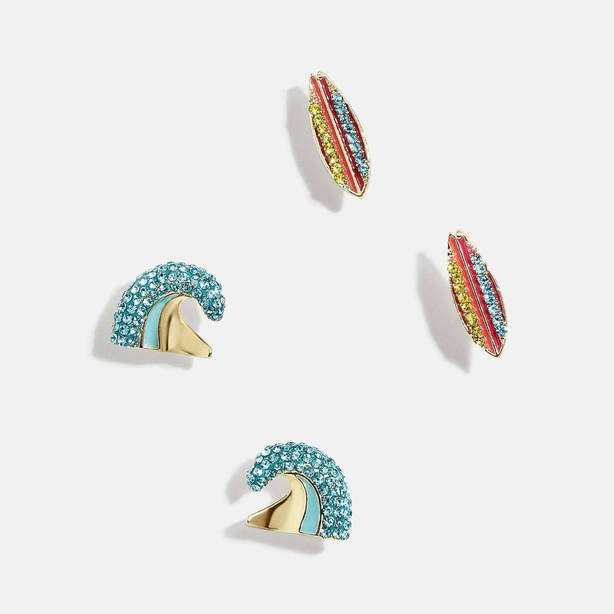 Sports Series Tennis Football Stud Earrings_CWAJE5066