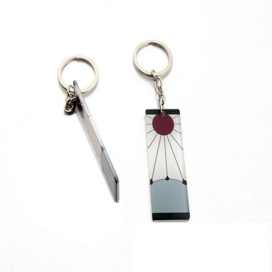 Acrylic Rectangle Keychain Printed Bag Charm_CWMM6875
