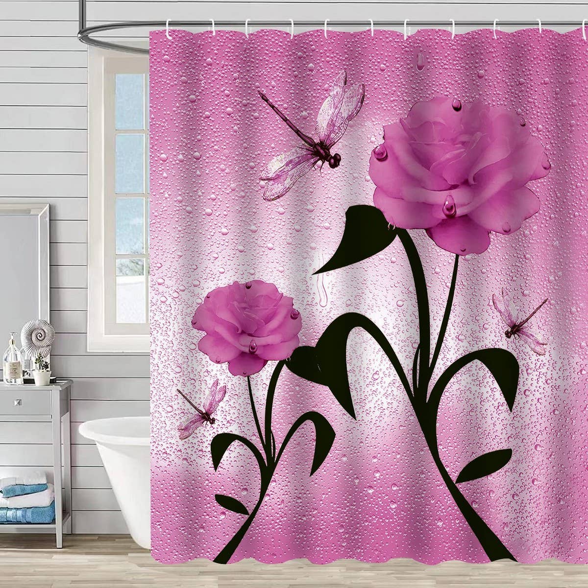 HOT SELLING PRINTED WATERPROOF SHOWER CURTAIN