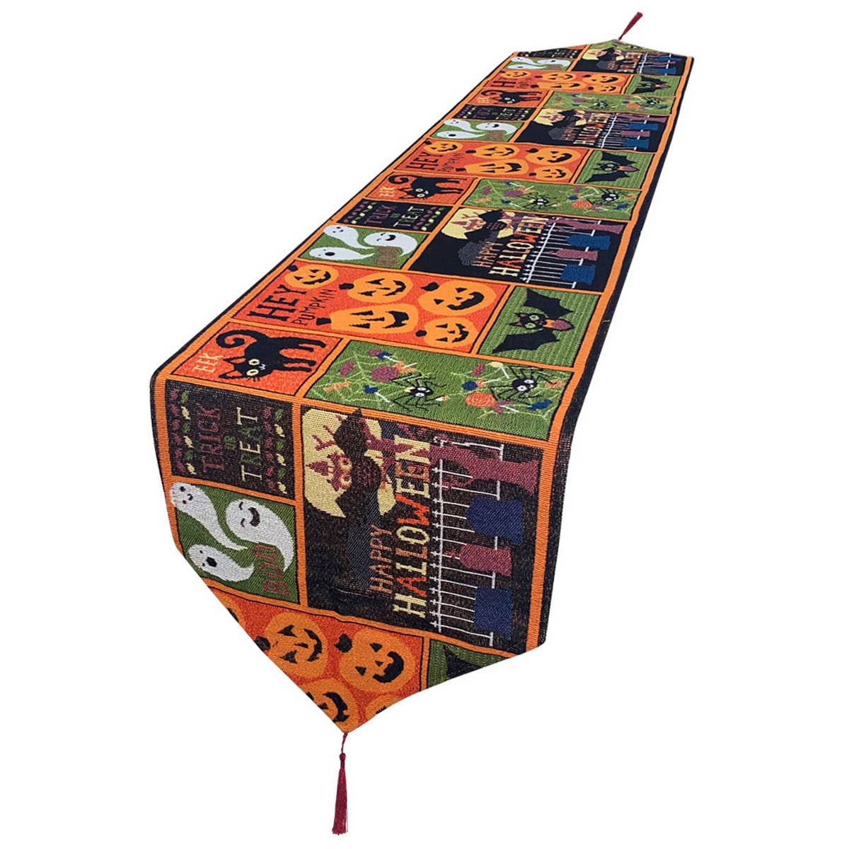 HALLOWEEN DECORATIONS KNITTED TABLE RUNNER