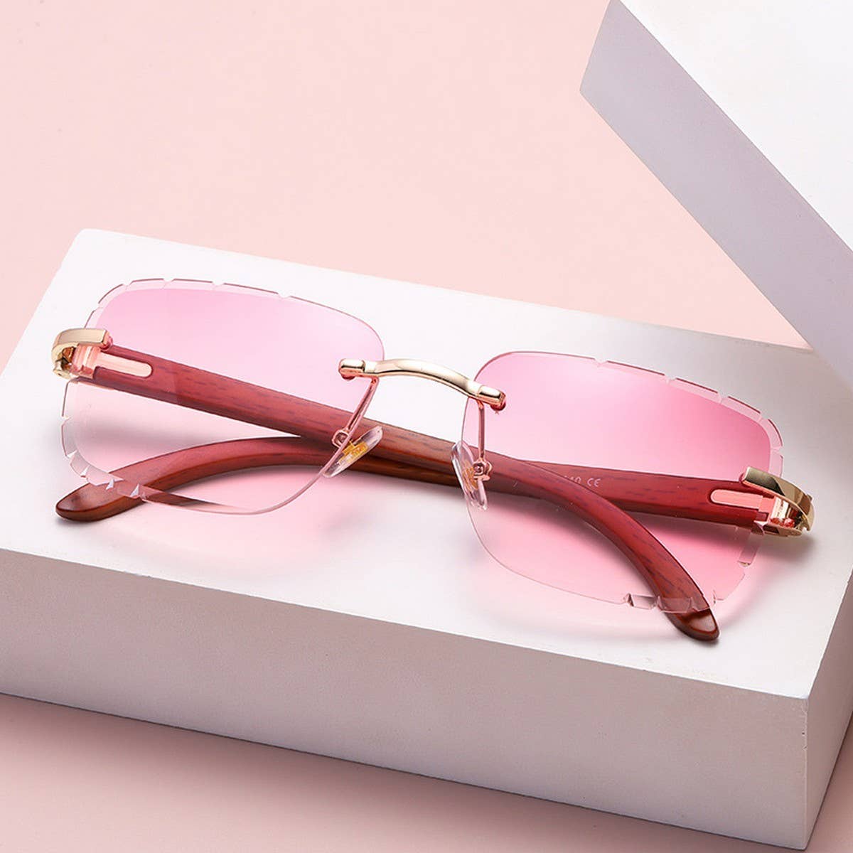 FASHIONABLE FRAMELESS CUT-EDGE SUNGLASSES