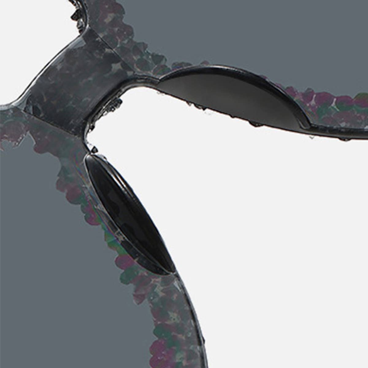 WOMEN DIAMOND TRANSPARENT SUNGLASSES