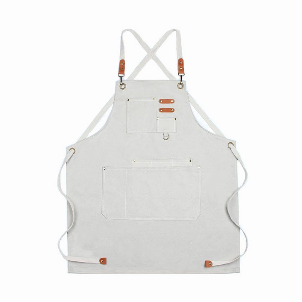 CWAB3995_THICK COTTON CANVAS STAIN-RESISTANT WORK APRON