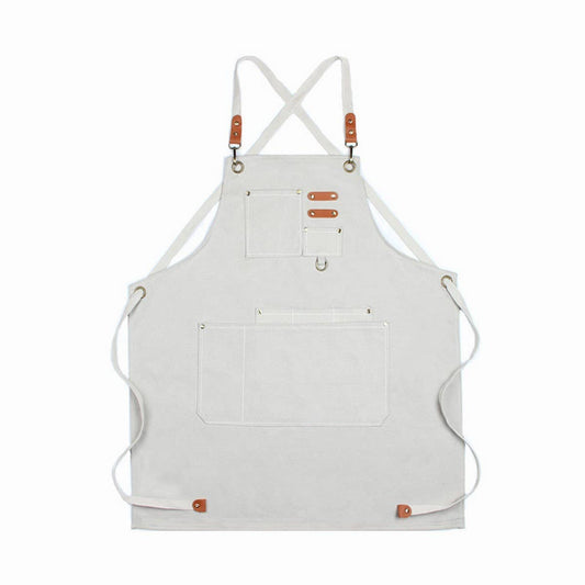 CWAB3995_THICK COTTON CANVAS STAIN-RESISTANT WORK APRON